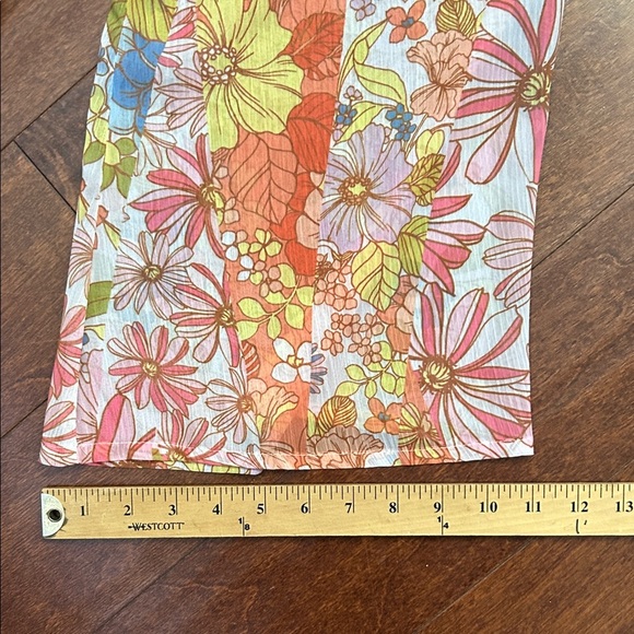 Sanctuary Multicolor Floral Bathing Suit Coverup, Size Medium - Picture 9 of 9